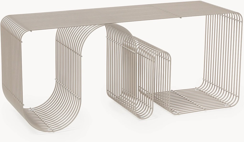 Banco de metal Curva