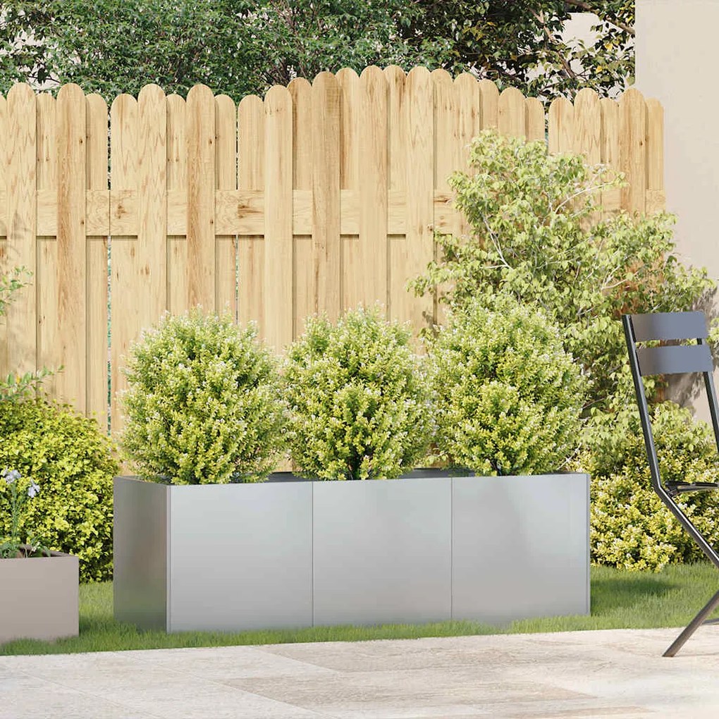 Planter 120x40x40 cm aço galvanizado