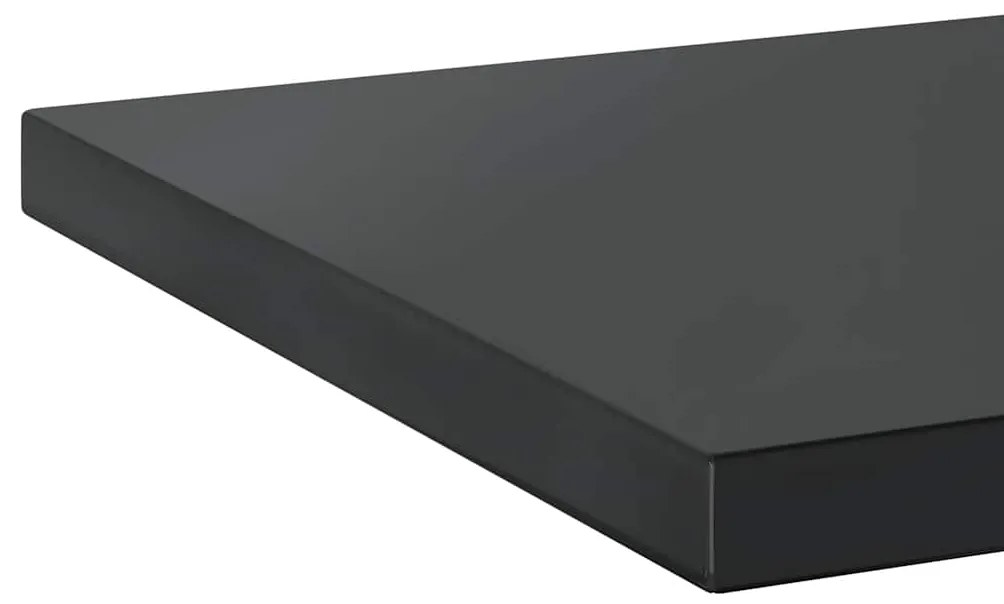 Prateleiras de parede 2 pcs 50x40x3 cm aço inoxidável prateado