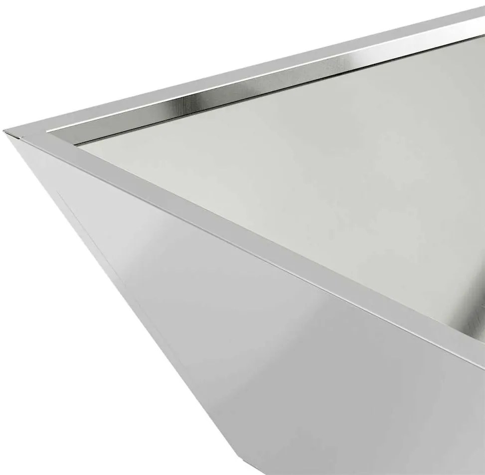 Bowl de Jardim , kit com 5 plantadores de 50x50x15 cm feitos de aço ga
