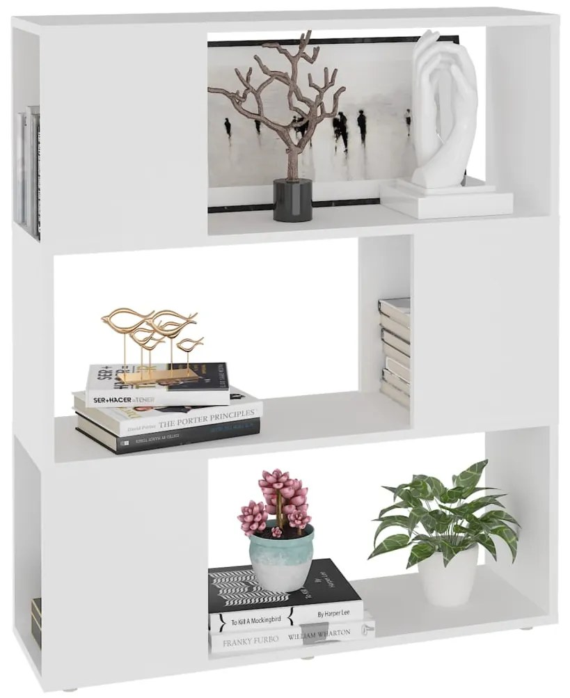 Estante/divisória 80x24x94 cm contraplacado branco