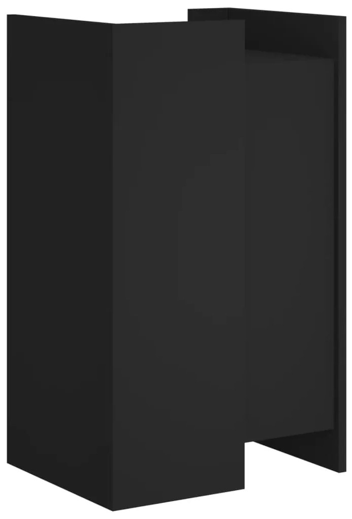 Aparador 45x35x75 cm derivados de madeira preto