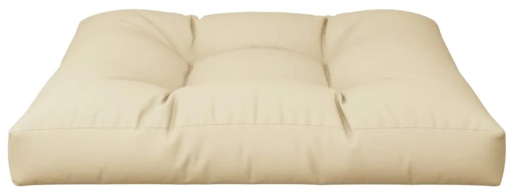 Almofadão para sofá de paletes 70x70x12 cm bege