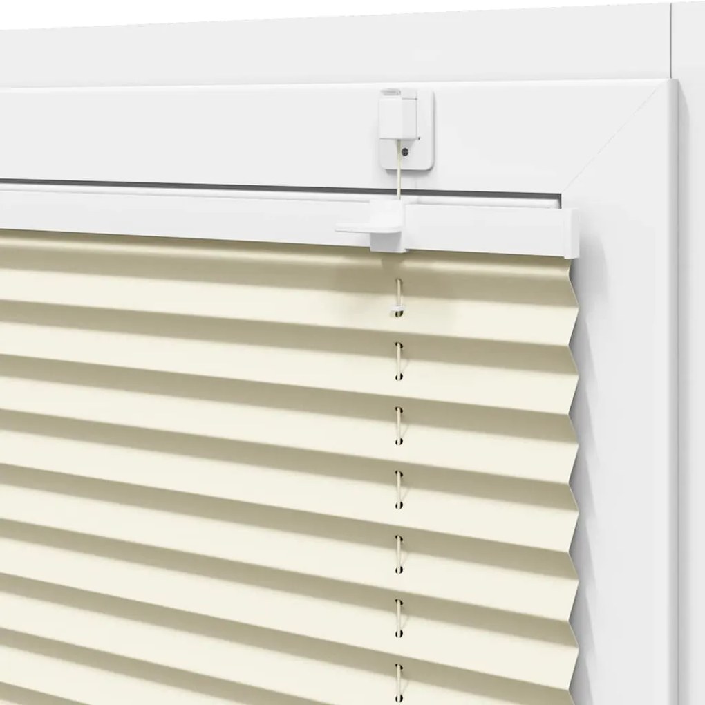 Creme Plissada Cega 70x100 cm Largura Tecido 69,4 cm Poliéster