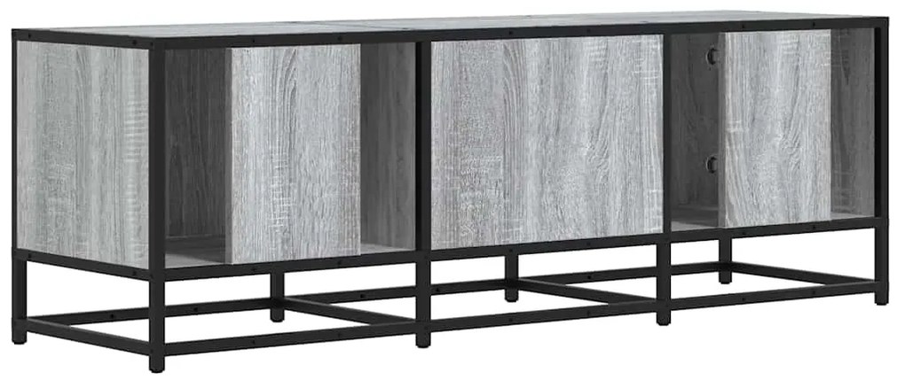 Móvel p/ TV 120x35x41cm derivados madeira/metal cinzento sonoma