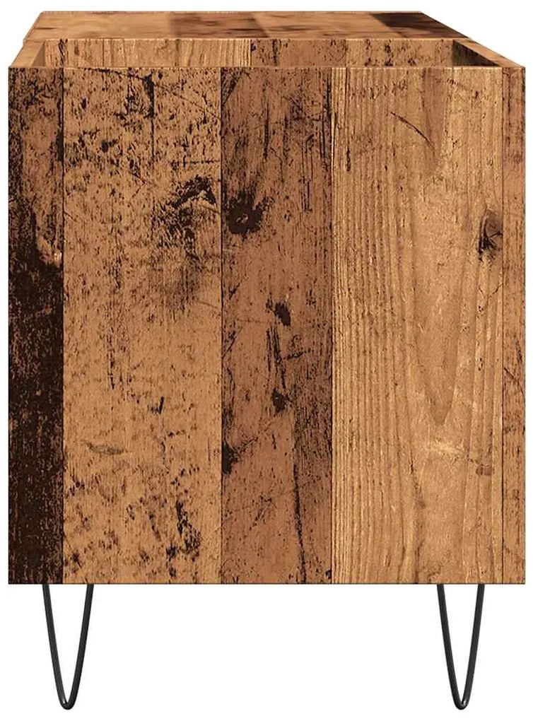 Armário p/ discos 84,5x38x48 cm derivados madeira madeira velha