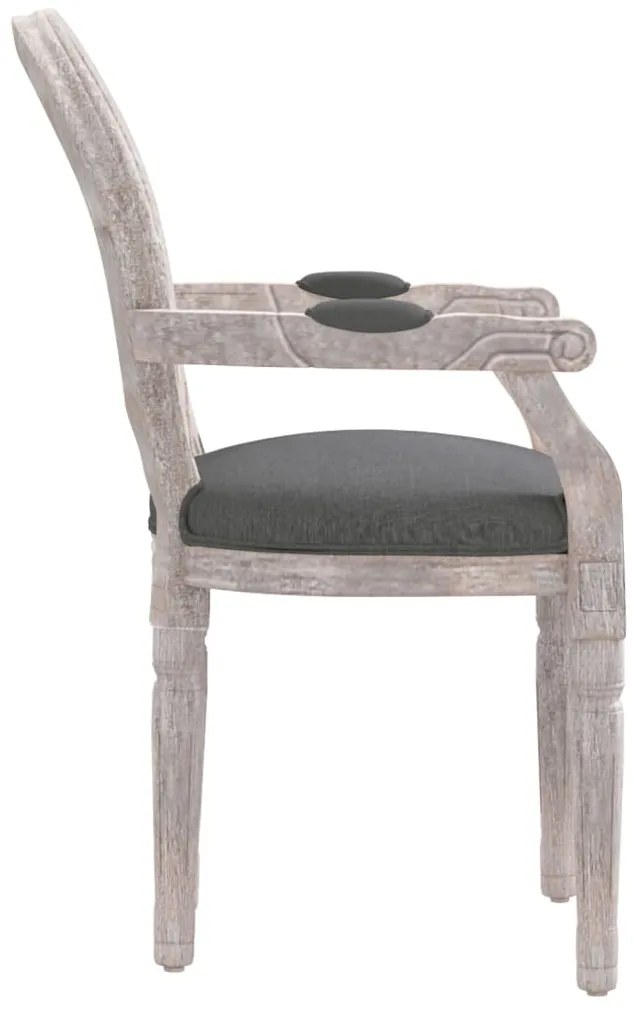 Cadeira de jantar 54x56x96,5 cm tecido cinzento-escuro