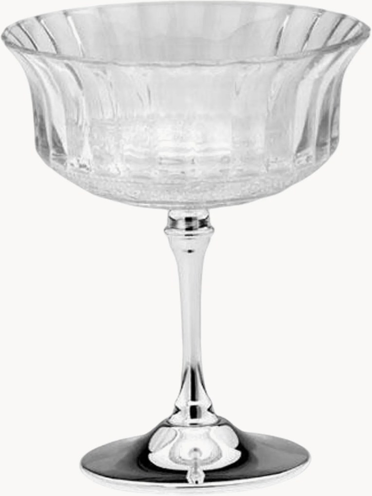 Taça de servir banhada a prata Olivier