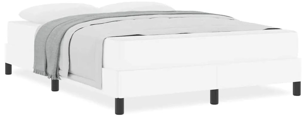 Cama Outros Branco Puro 140 x 200 cm Couro sintético