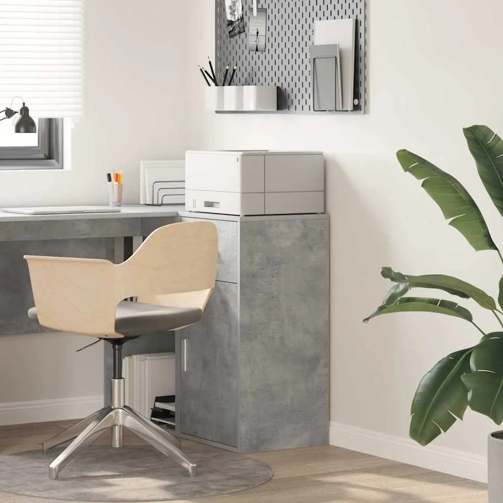 vidaXL Buffet com gaveta Cinzento 38 x 34 x 75 cm