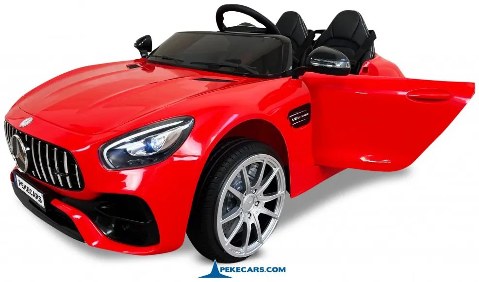 Carro eletrico crianças Mercedes AMG GT V8 12V 2 Lugares Vermelho