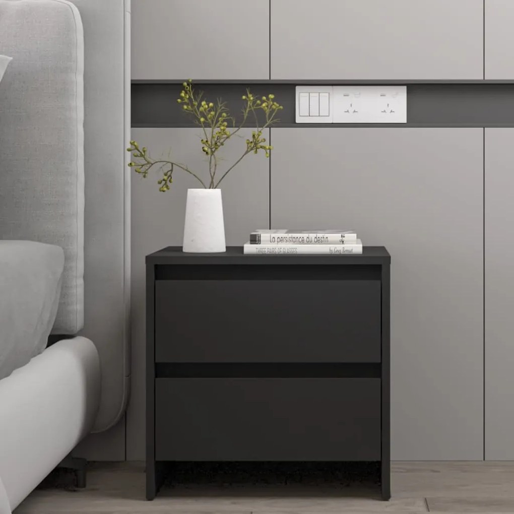 809847 vidaXL Mesa de cabeceira 45x34,5x44,5 cm aglomerado preto