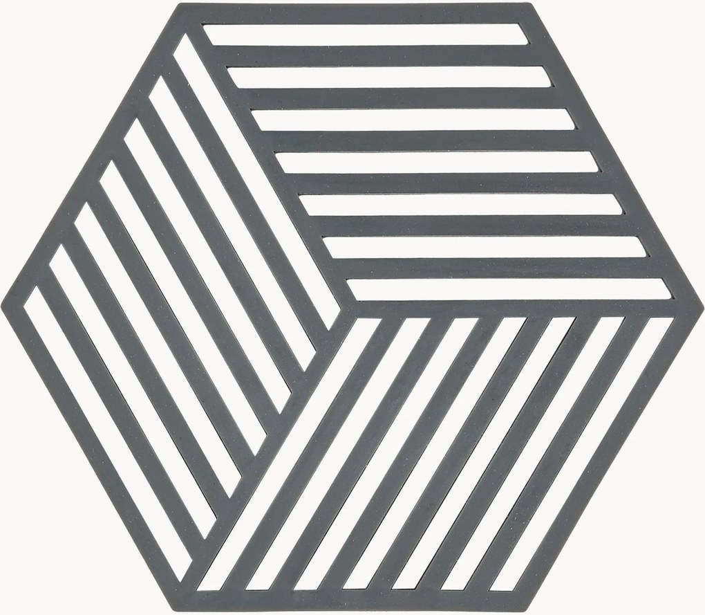 Bases para copos em silicone Hexagon, conjunto de 6