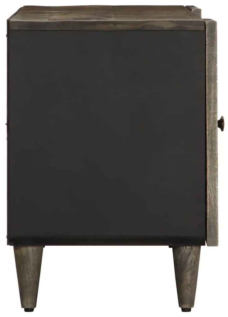 Móvel TV cinzento claro 105x33,5x46 cm madeira mangueira maciça