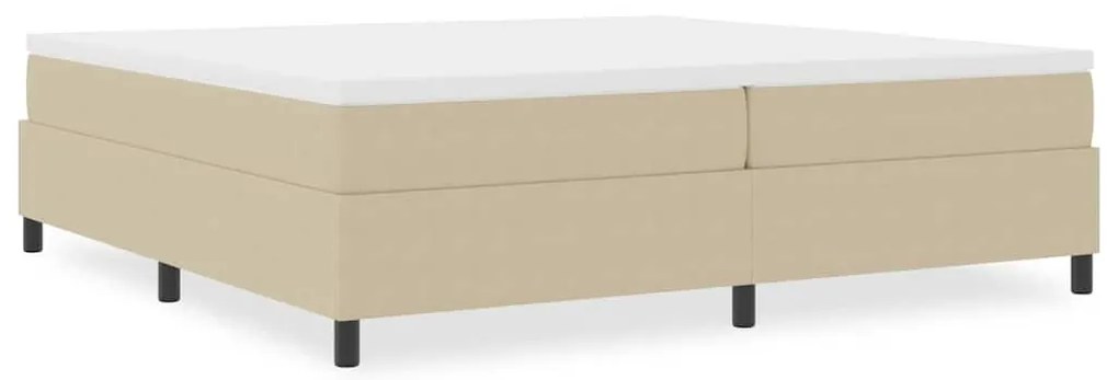 Cama Box Spring vidaXL Verde Claro Cinza 200x200 cm Tecido de Cotelê
