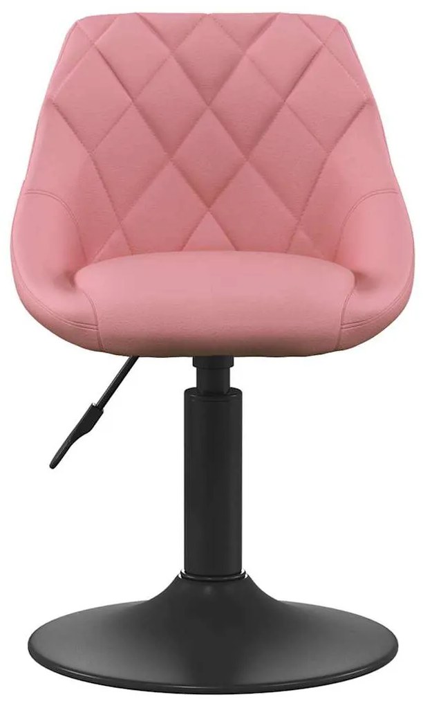 Cadeira Alta Rosa 46x44x(62,5-77,5) cm Veludo
