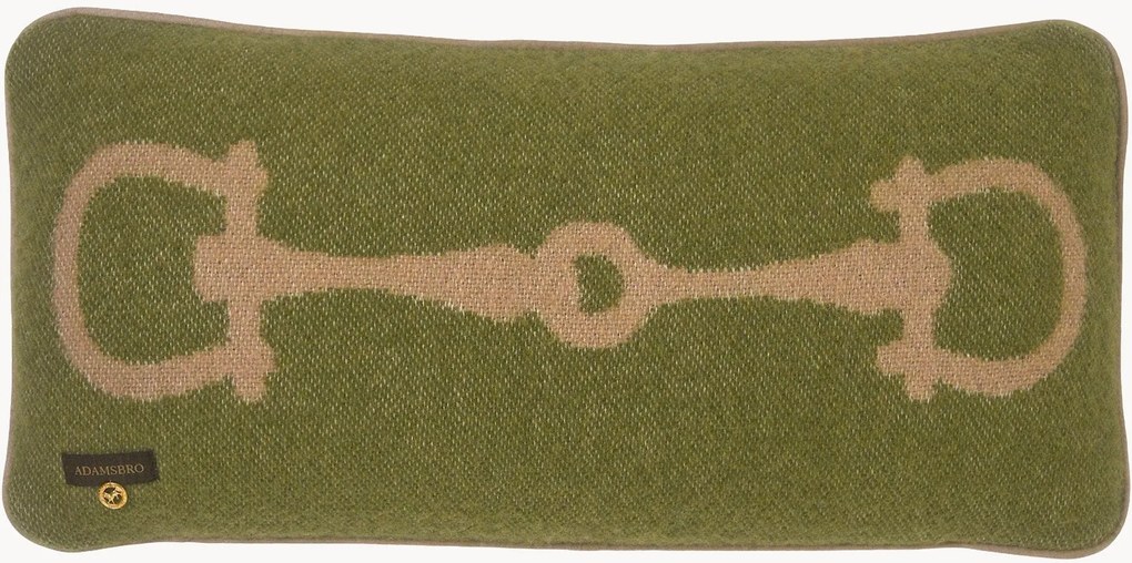 Almofada reversível em lã com padrão em jacquard Retro