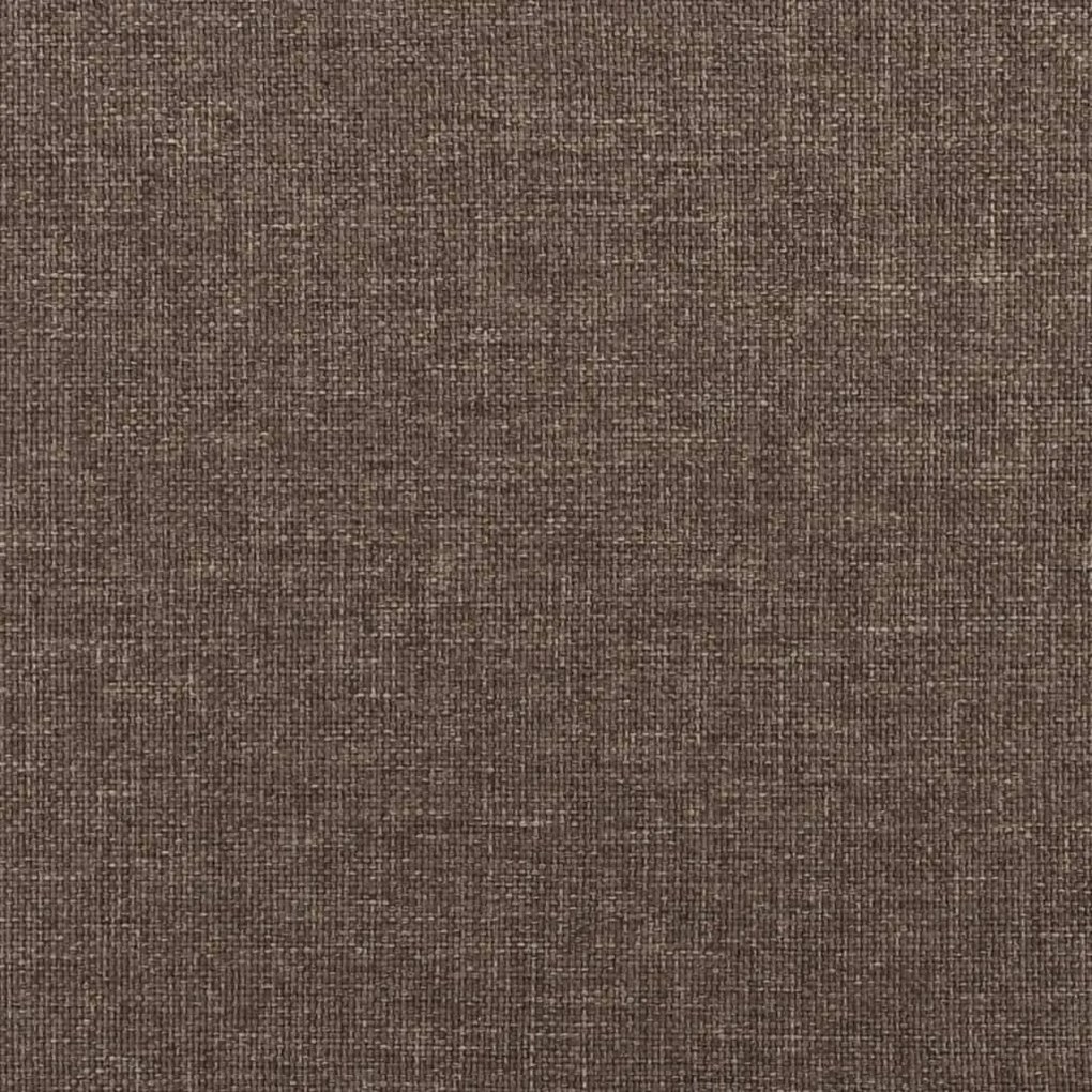 Apoio de pés 45x29,5x35 cm tecido cinzento-acastanhado