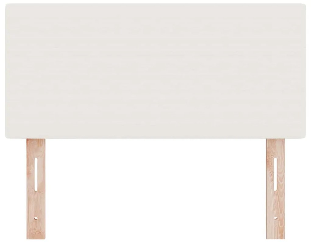 Cabeceira vidaXL Design Simples Creme 100 cm Tecido de Veludo