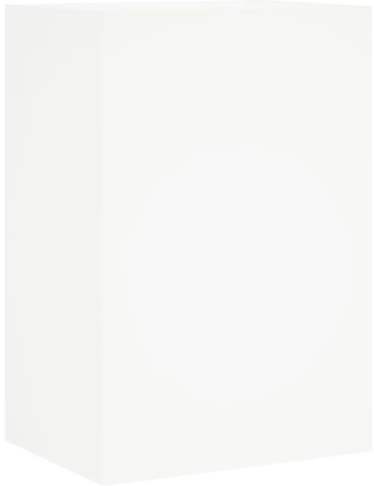 6 pcs móveis de parede p/ TV derivados de madeira branco