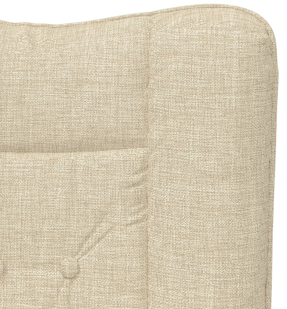 Poltrona Relaxante vidaXL em Tecido Creme
