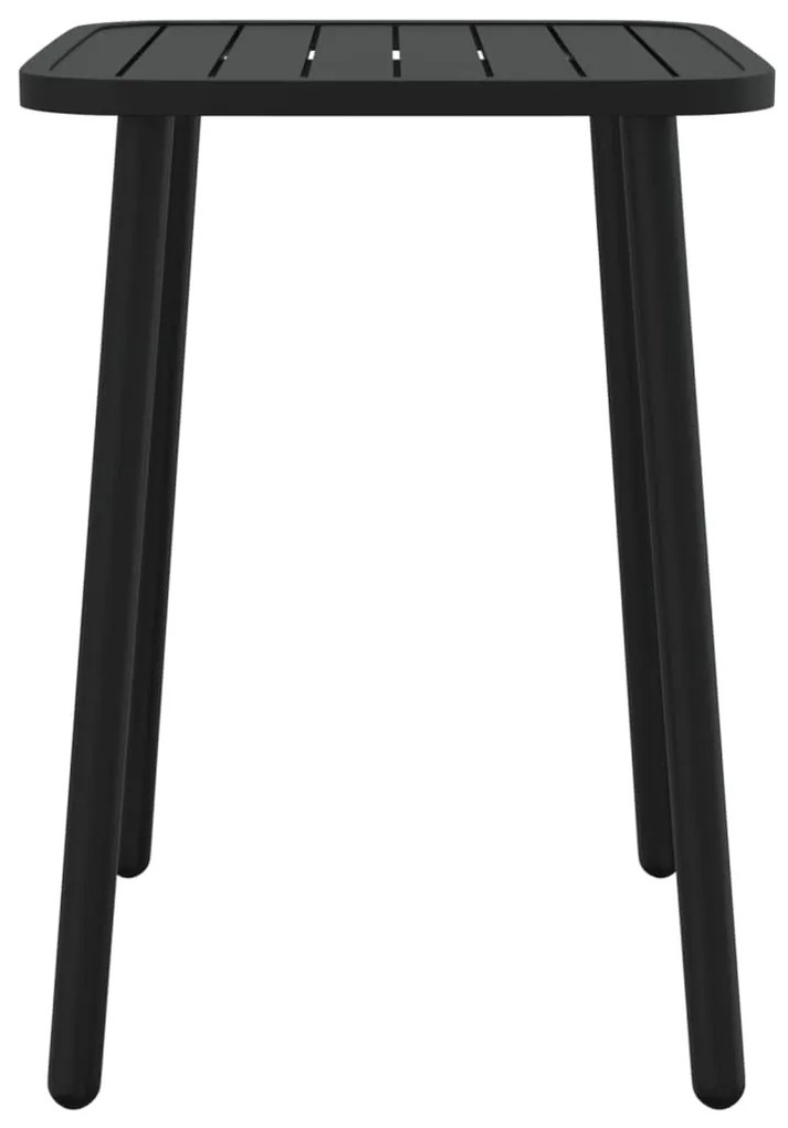 5 pcs conjunto de jantar para jardim aço antracite