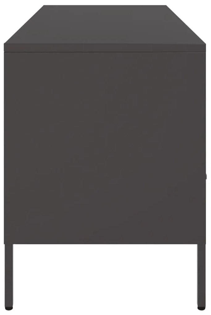 Móvel de TV 100,5x39x50,5 cm aço preto
