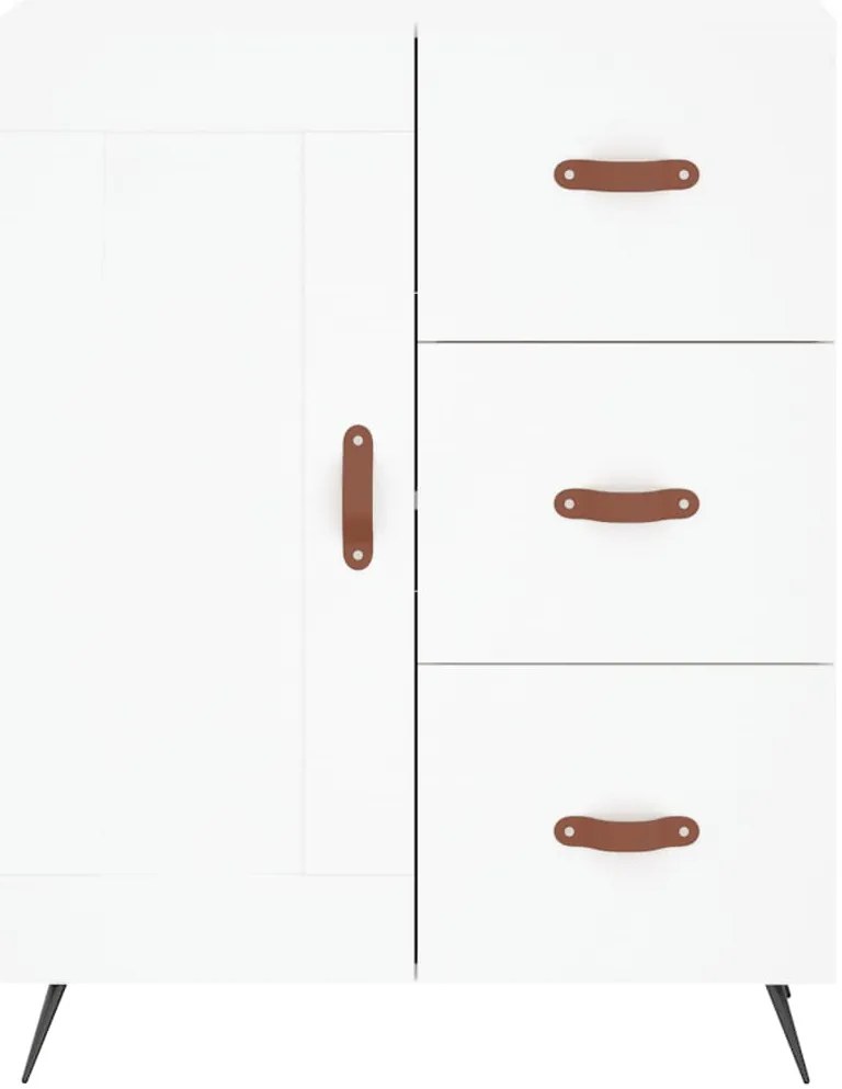 Armário alto 69,5x34x180 cm derivados de madeira branco