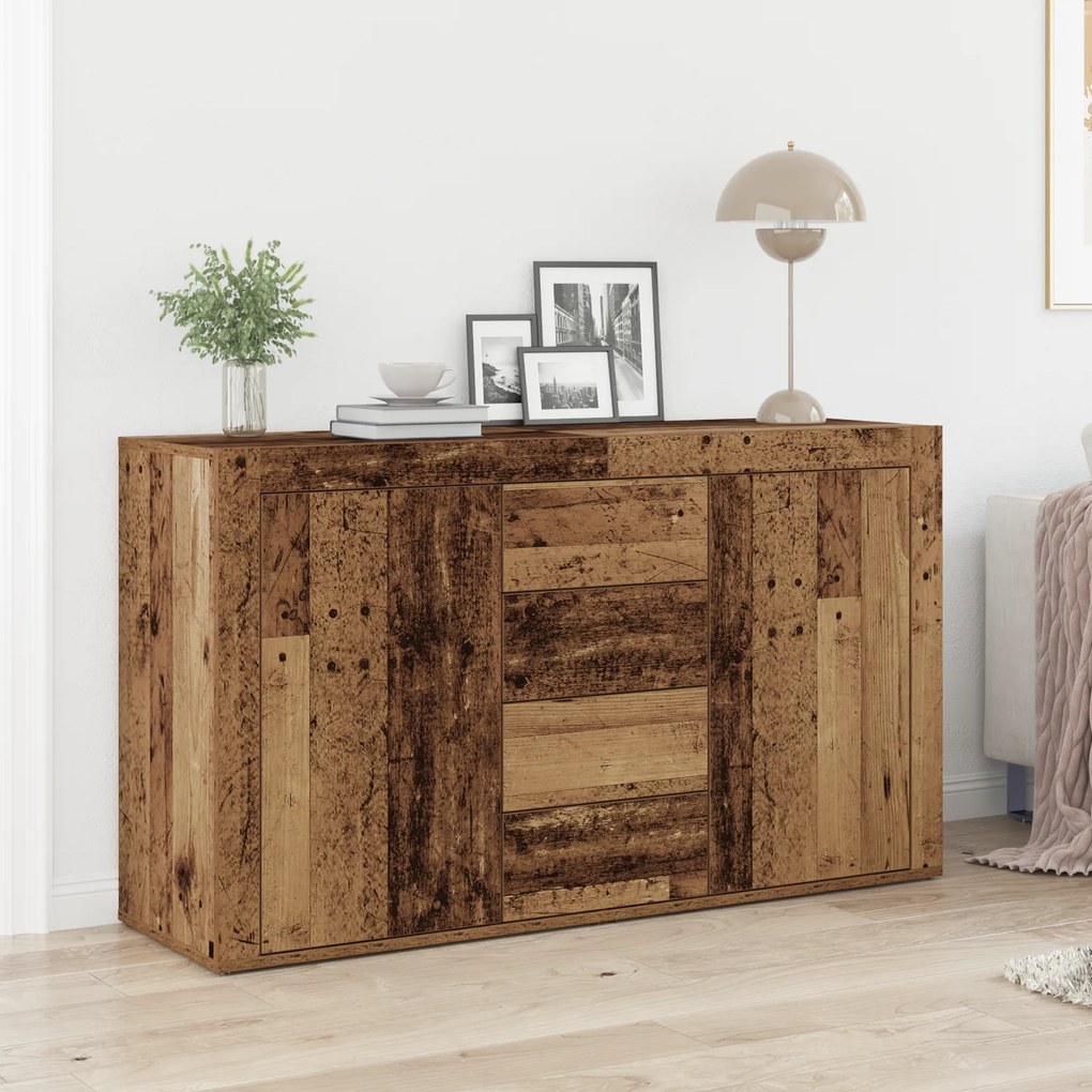 Buffet Madeira antiga Madeira recuperada maciça 120 x 36 x 69 cm