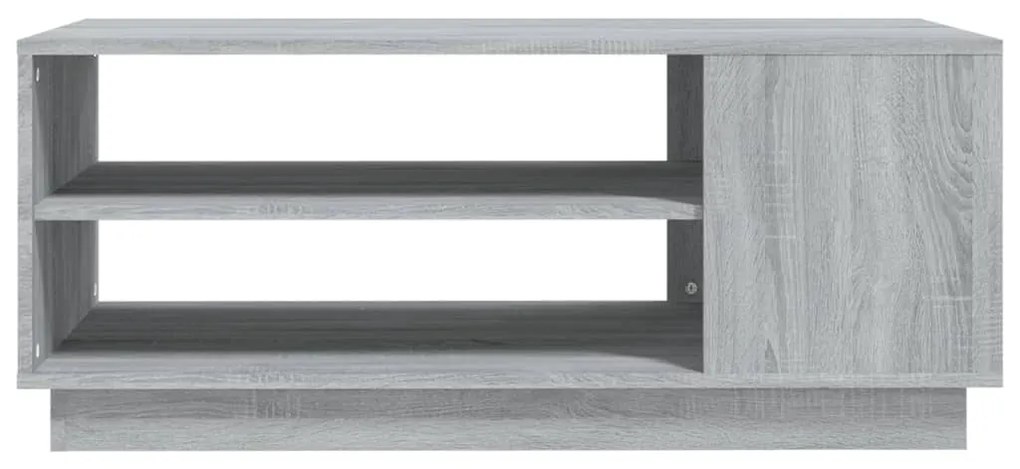 Mesa de centro 102x55x43 cm aglomerado cor sonoma cinzento