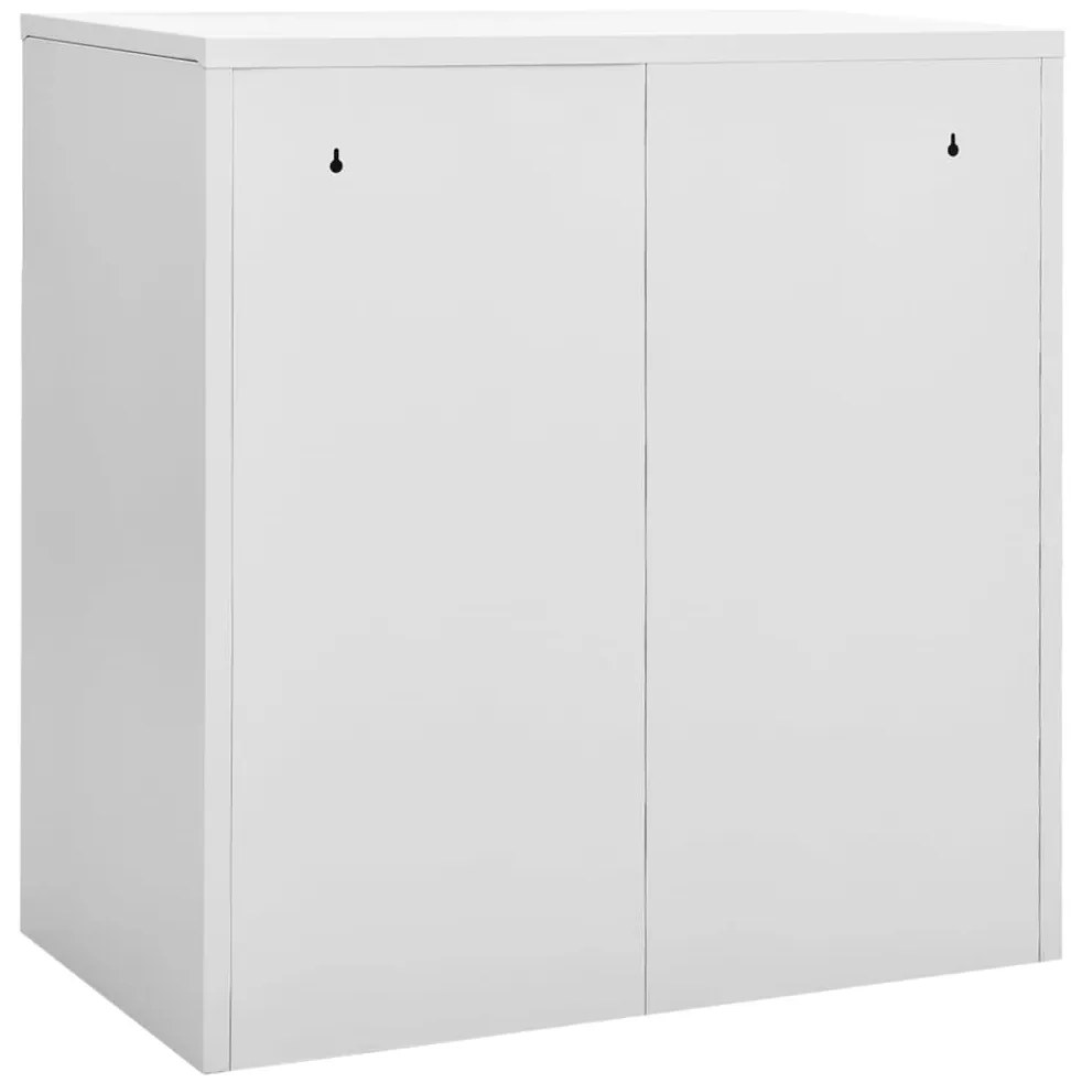 Cacifos 2 pcs 90x45x92,5 cm aço cinzento-claro