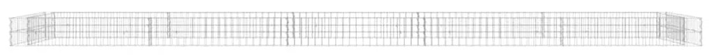 Canteiro elevado/cesto gabião 500x100x20 cm aço galvanizado