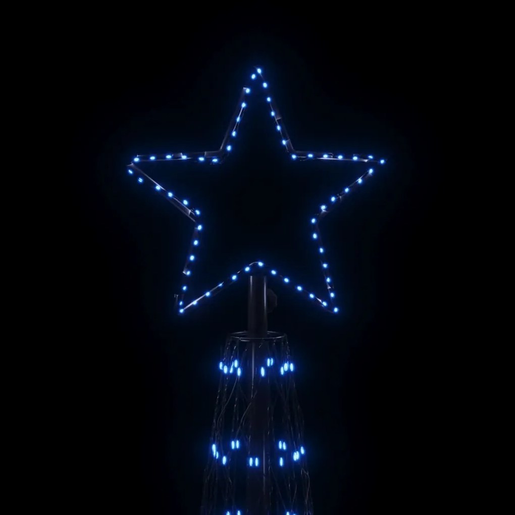 Árvore de Natal em cone 3000 luzes LED 230x800 cm azul