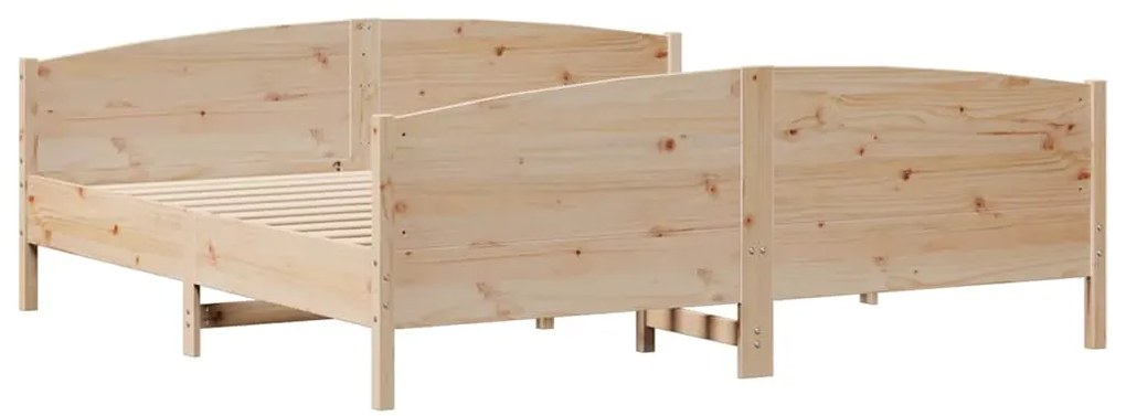 Cama sem colchão 160x200 cm madeira de pinho maciça
