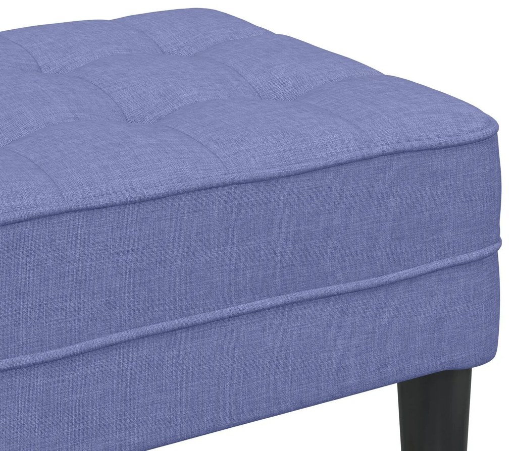 Banco vidaXL Jeans Azul 113x57x39 cm Tecido