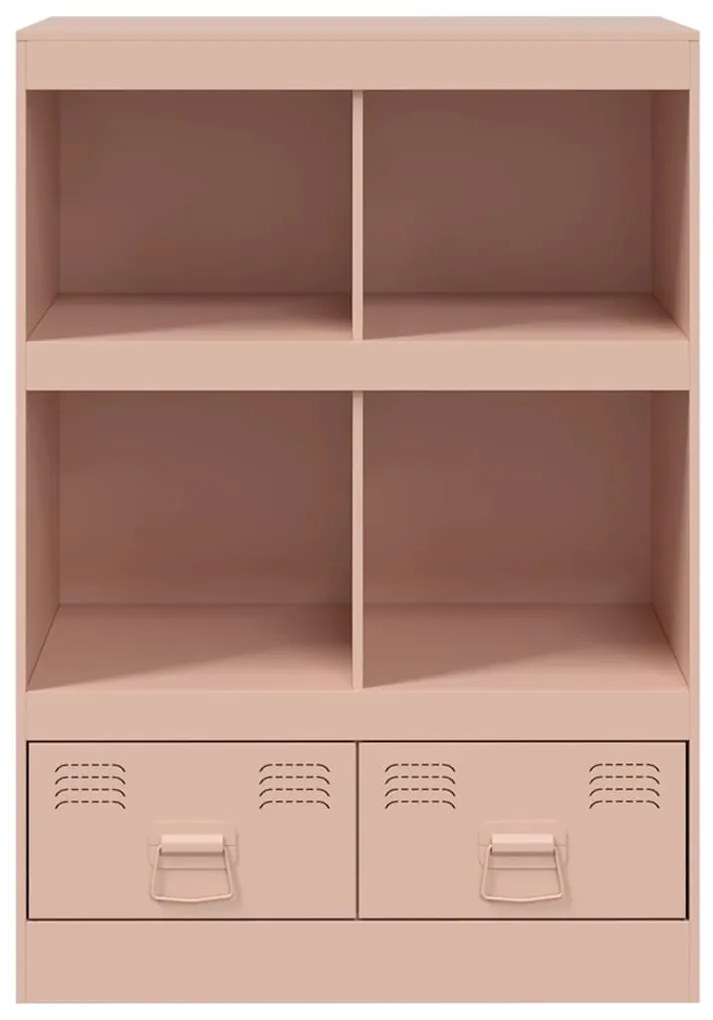 Aparador alto 67x39x95 cm aço rosa
