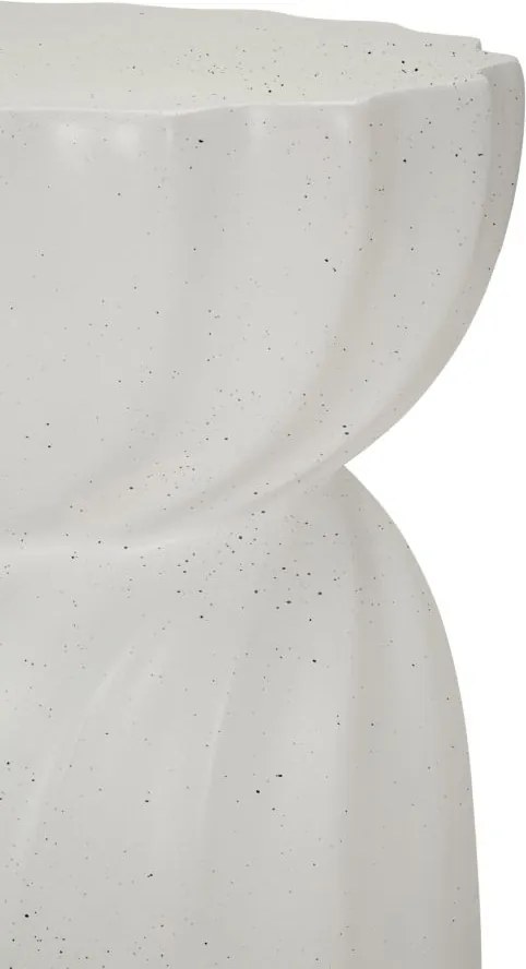 MESA DE APOIO TWISTY Ø 36X47,5 CM CREME