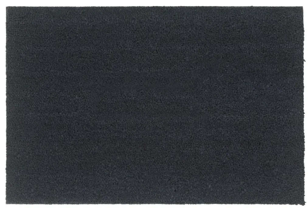 vidaXL Tapete de porta 60x90 cm fibra de coco tufada cinzento escuro