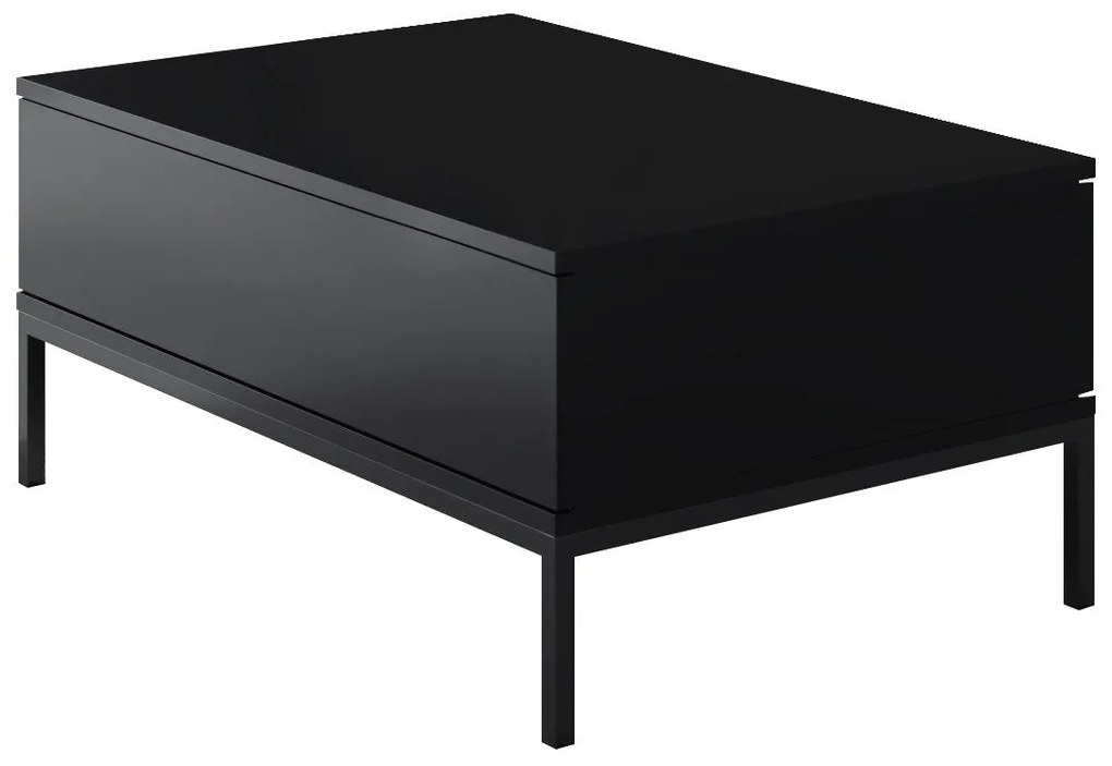 Conjunto de Mobiliário de Sala Lord – Preto – TV Stand: 180x47x30 cm,