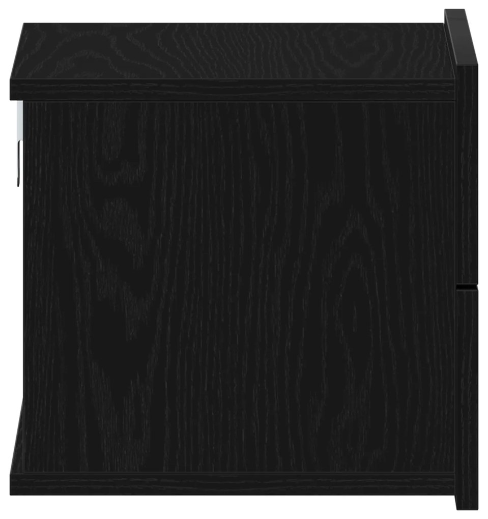 Cabeceira de Cama vidaXL Preta de Carvalho 40x30x30 cm em Madeira Comp