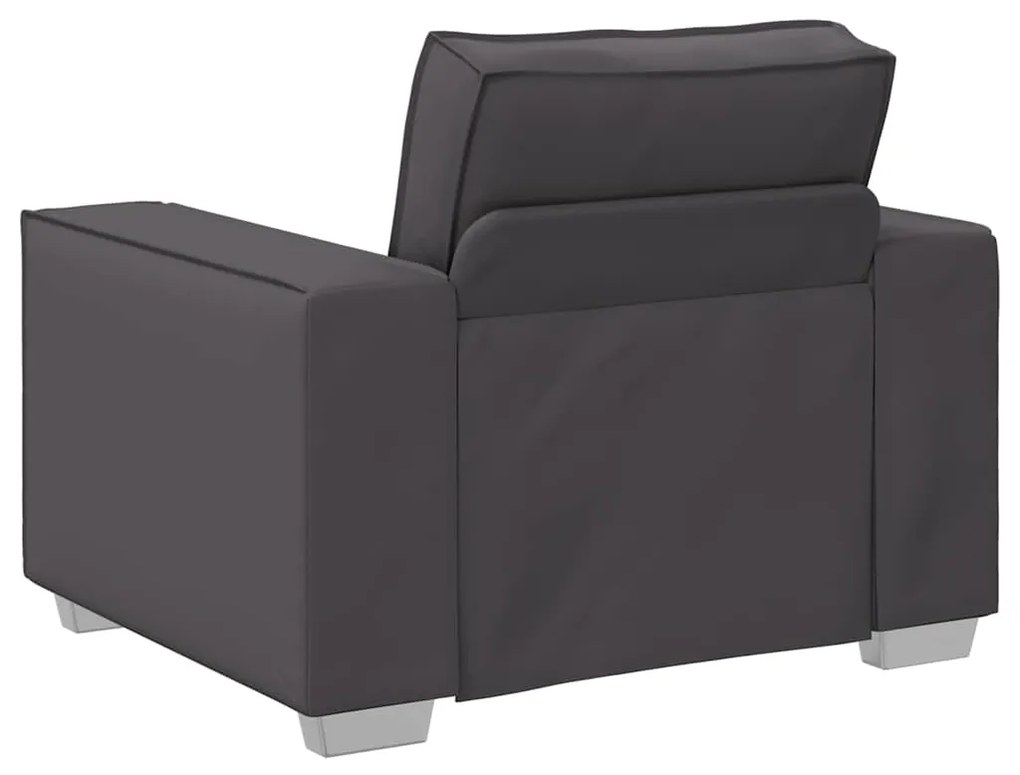 Cadeira de sofá vidaXL Cinza 59 cm em Couro Sintético