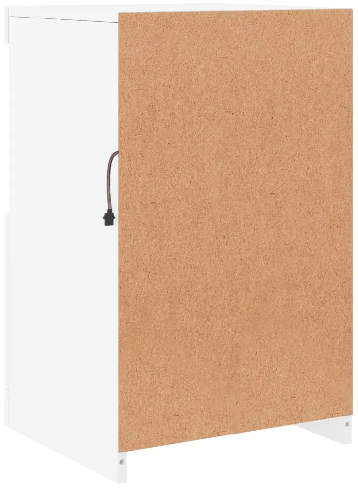 Aparador com luzes LED 41x37x67 cm branco