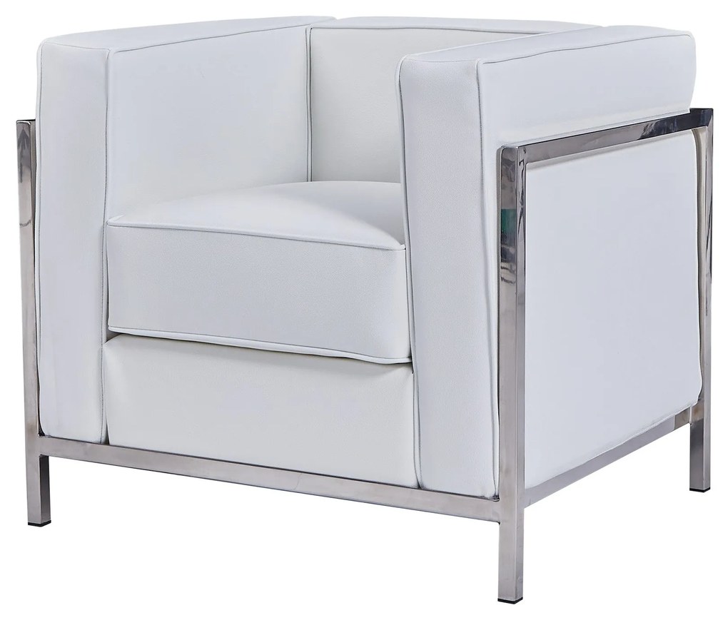 Poltrona LOBBY – 78x70x68 cm – Estrutura em Aço Inoxidável e Estofado