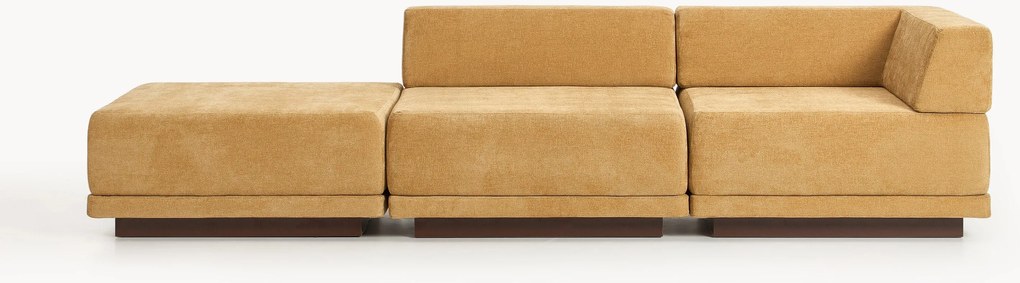 Sofá modular com pufe Colin (4 lugares)