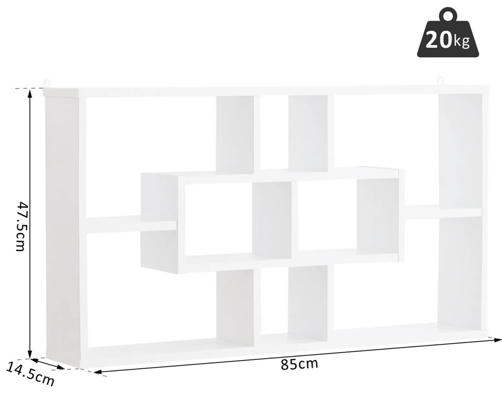Estante Simple com 8 Prateleiras - Design Moderno