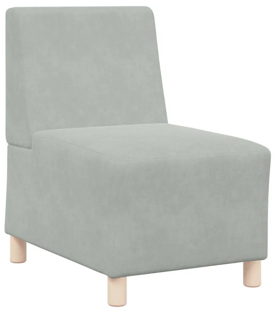 Cadeiras de Sofá 2 pcs Cinzento-claro 55 x 74 x 82 cm Veludo
