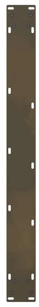 Pés para mesa de jantar em aço natural, 2 peças, 80x (72-73) cm, aço