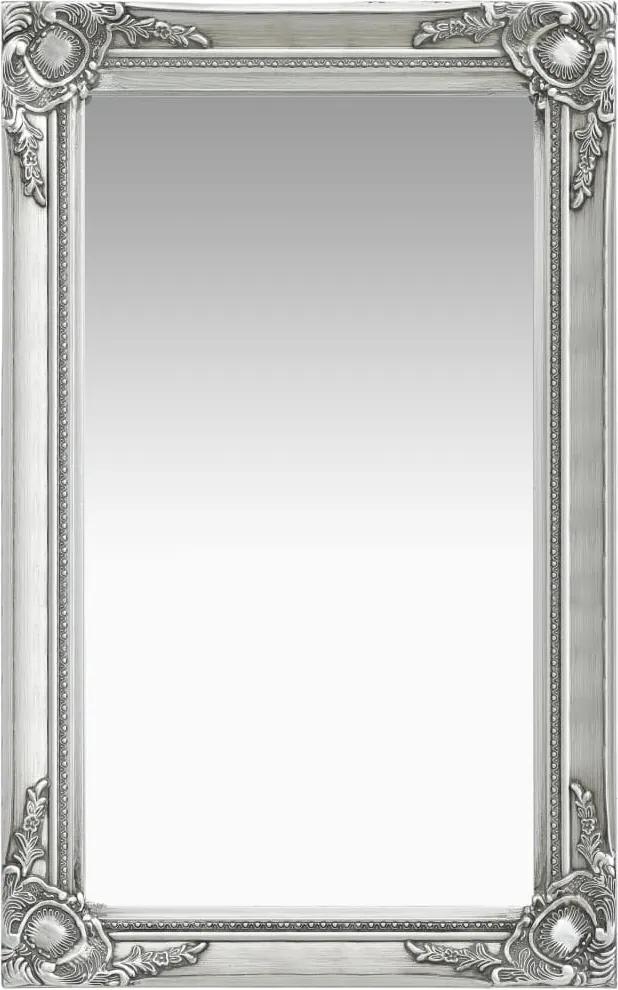 Espelho de parede estilo barroco 50x80 cm prateado