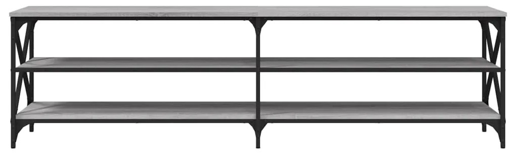 Móvel de TV 180x40x50 cm derivados de madeira cinzento sonoma