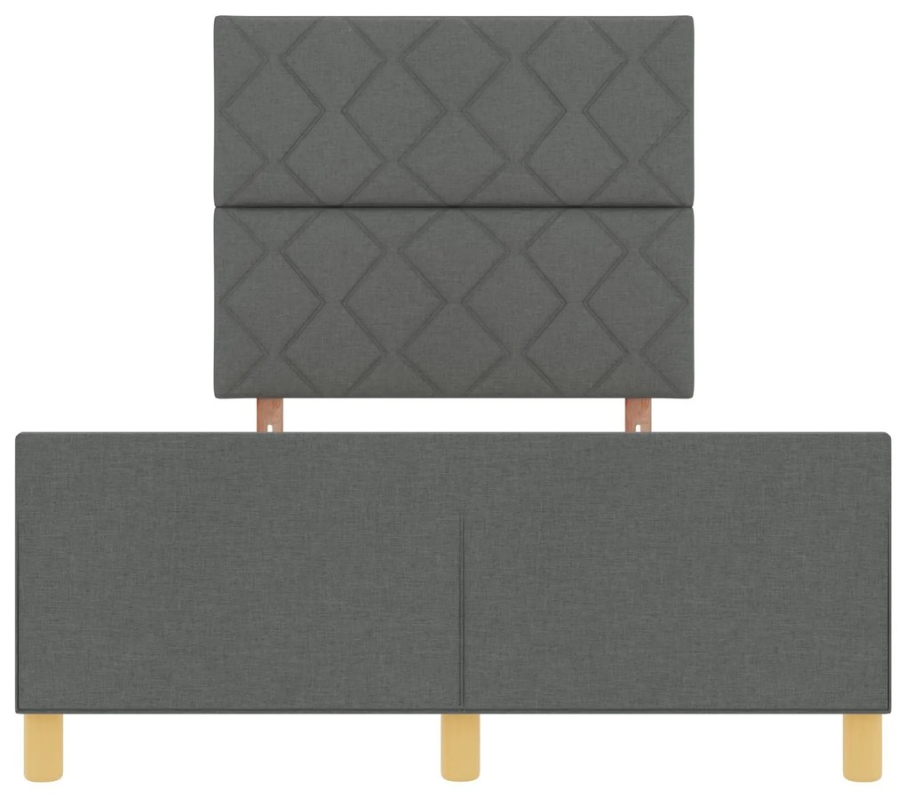 Cama vidaXL Cinza Escuro 120x200 cm em Tecido